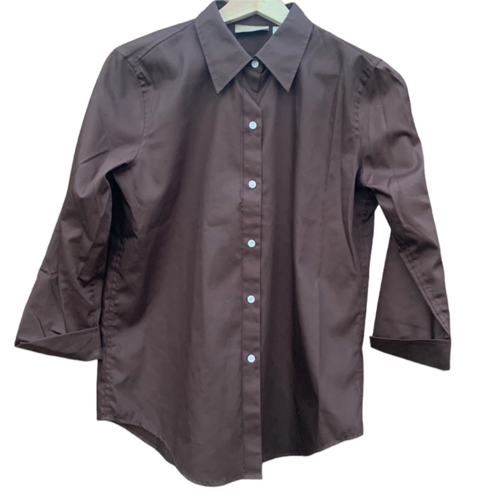 Liz Claiborne small brown blouse